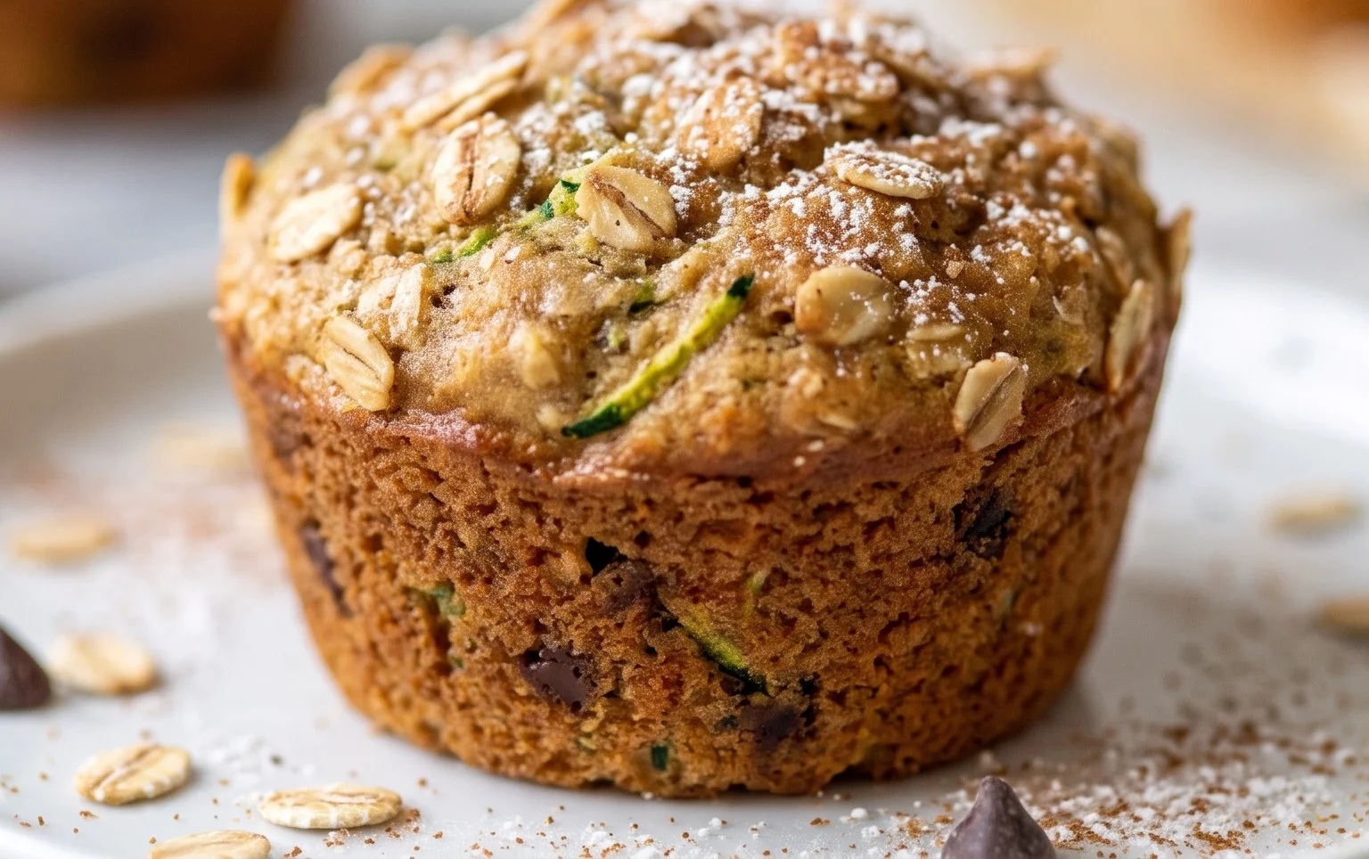 Zucchini Oatmeal Muffins